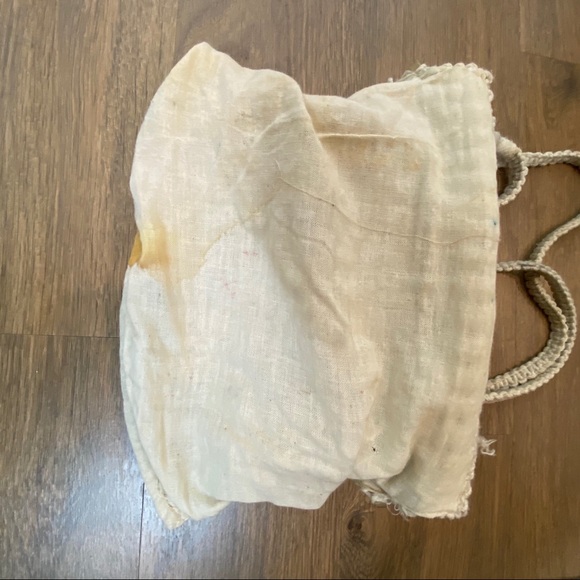 VINTAGE Macrame Crochet Handbag - Picture 4 of 7